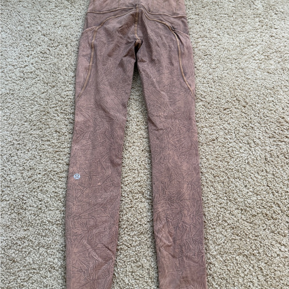 lululemon athletica Brown Patterned Leggings